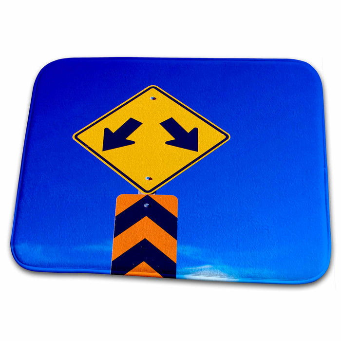 Dish Drying Mat - Road sign with a blue sky behind - US45 JGS0002 - Jim Goldstein Road Signs