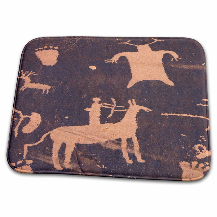 Dish Drying Mat - UT, Newpaper Rock SP, Petroglyphs - US45 JWI0177 - Jamie and Judy Wild Petroglyphs