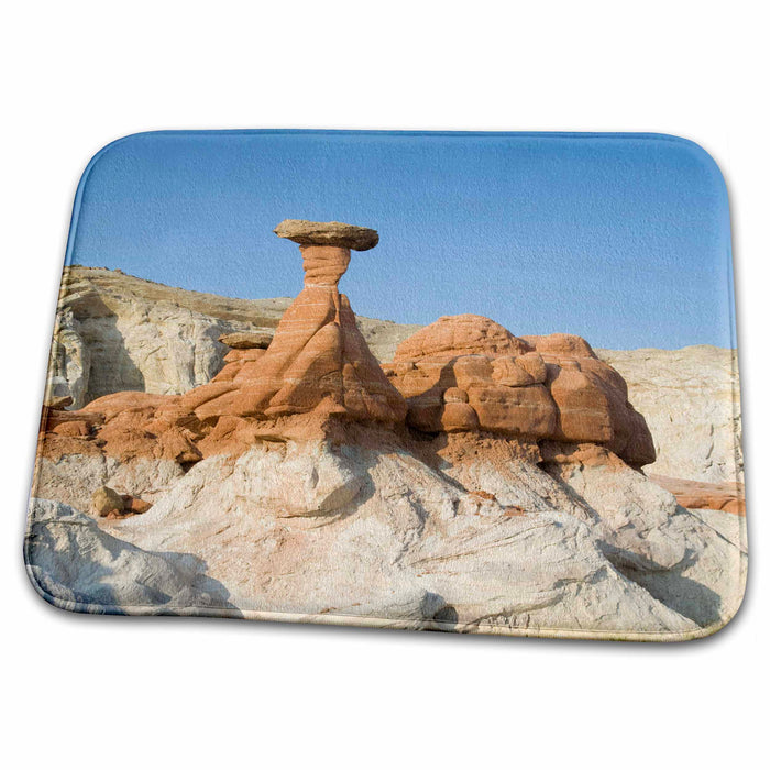 Dish Drying Mat - Utah, Grand Staircase Escalante NM, Toadstools - US45 JWI0253 - Jamie and Judy Wild Utah