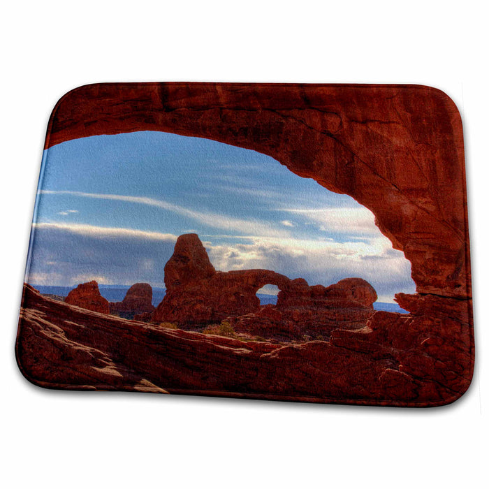 Dish Drying Mat - Utah, Arches NP, Turret Arch, North Window - US45 JWI0386 - Jamie and Judy Wild Utah