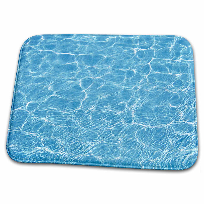 Dish Drying Mat - crystal clear blue pool water Anne Collections Water