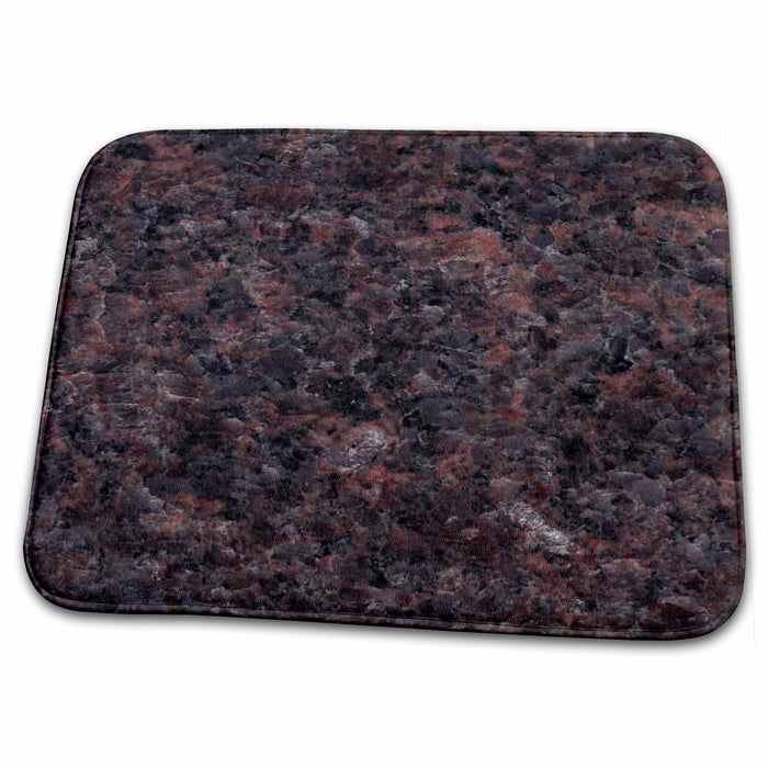 Dish Drying Mat - Dakota Mahogany granite print Anne Collections Granite