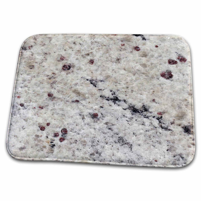 Dish Drying Mat - Kashmere White granite print Anne Collections Granite