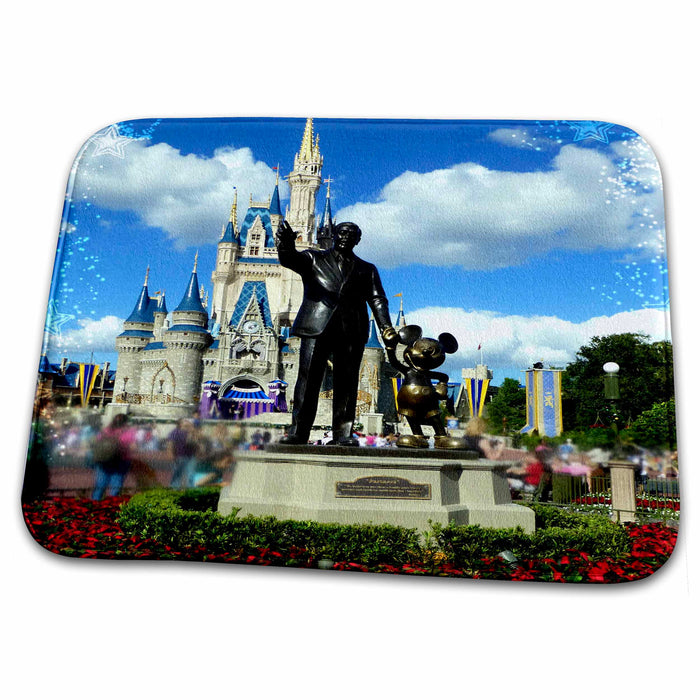 Dish Drying Mat - Castle with onlooking visitors s Photos - Florida