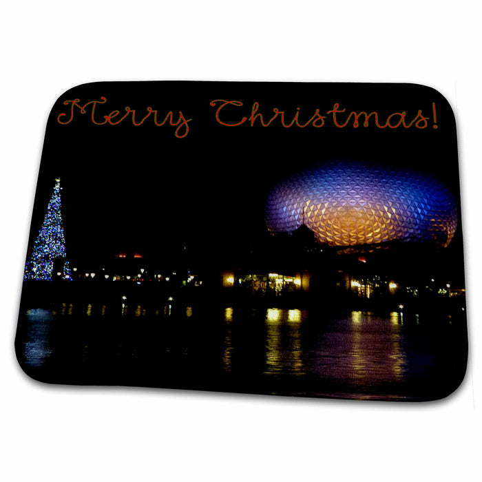 Dish Drying Mat - Famous attraction and glowing Christmas tree s Photos - Florida Christmas