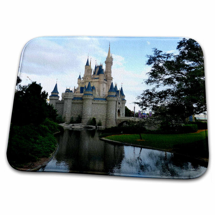 Dish Drying Mat - The famous castle overlooking the water s Photos - Florida