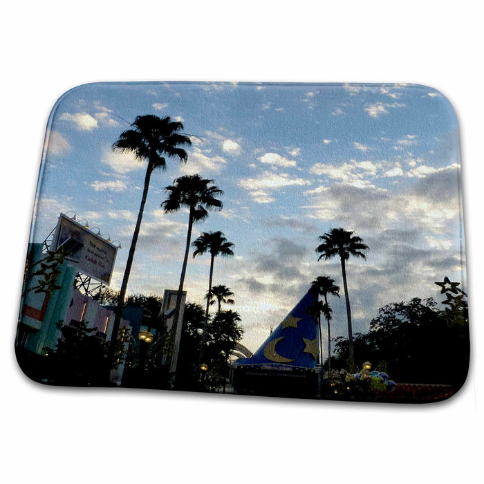 Dish Drying Mat - Wizarding hat enjoying the pretty Florida sunset s Photos - Florida