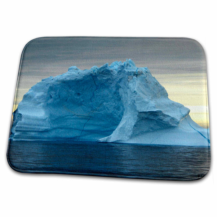 Dish Drying Mat - Icebergs from Greenland, drifting on Iceberg Alley Baffin Bay  Baffin Island High Arctic Canada 2 Arctic