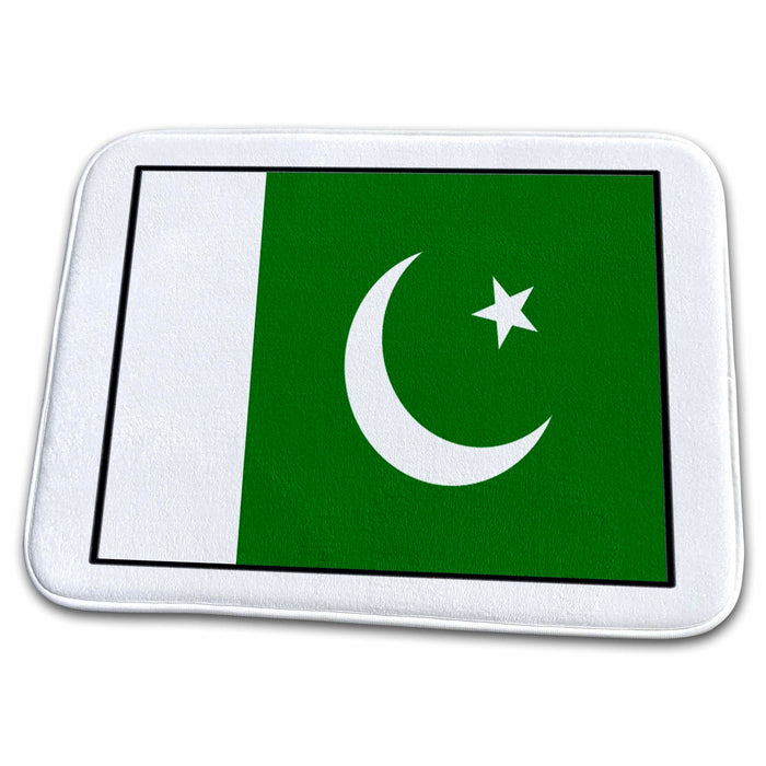 Dish Drying Mat - Photo Of Pakistan Flag Button World Flag Buttons