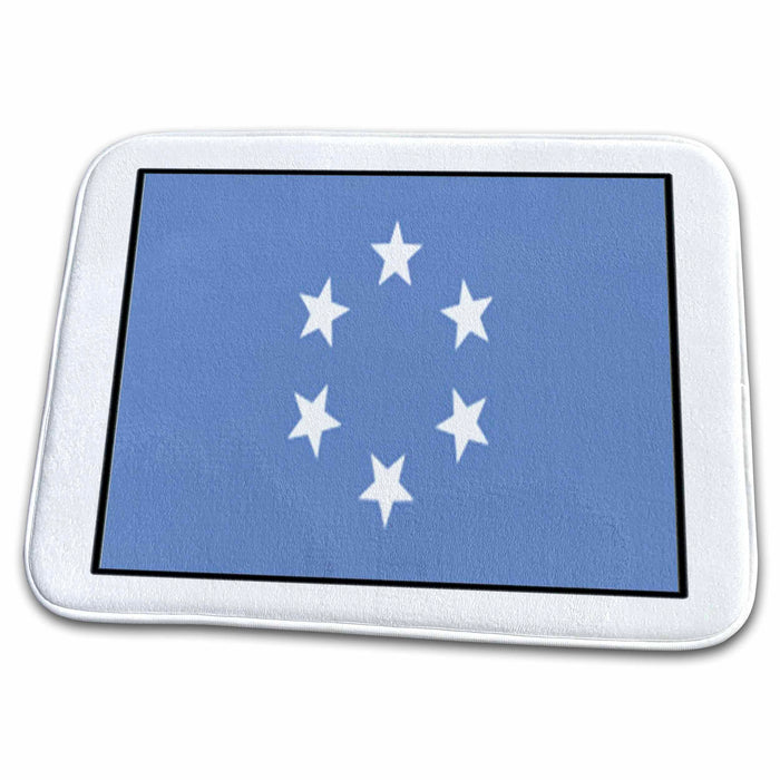 Dish Drying Mat - Photo Of Trust Territory Of The Pacific Islands Flag Button World Flag Buttons