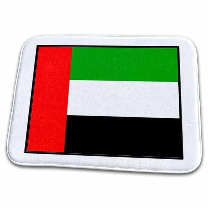 Dish Drying Mat - Photo Of United Arab Emirates Flag Button World Flag Buttons