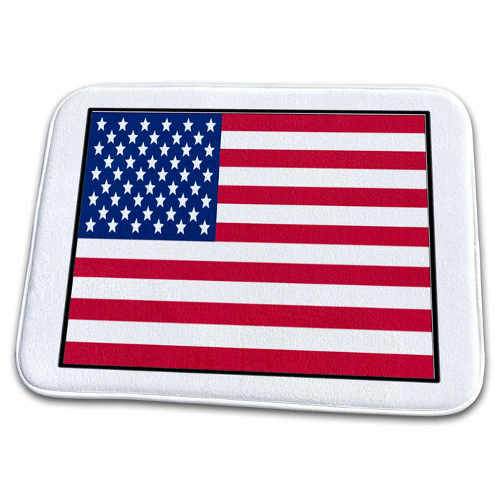 Dish Drying Mat - Photo Of United States Flag Button World Flag Buttons