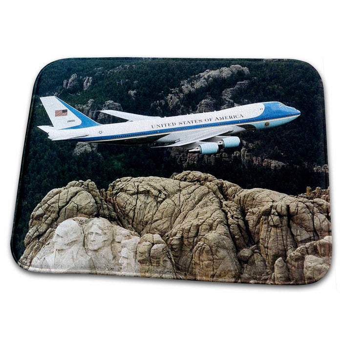 Dish Drying Mat - Air Force 1 Flying Over Mount Rushmore.jpg Transportation