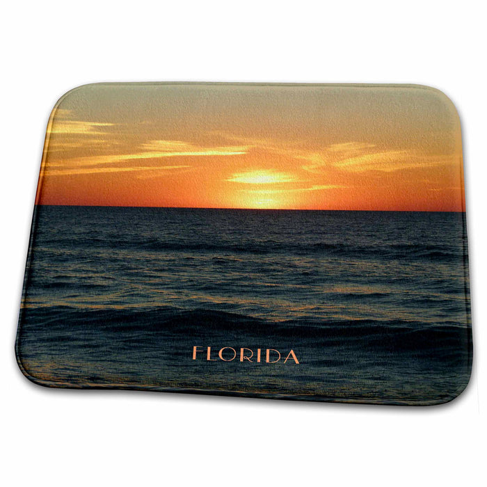 Dish Drying Mat - Captiva Florida Sunset Over The Gulf Of Mexico.jpg America The Beautiful