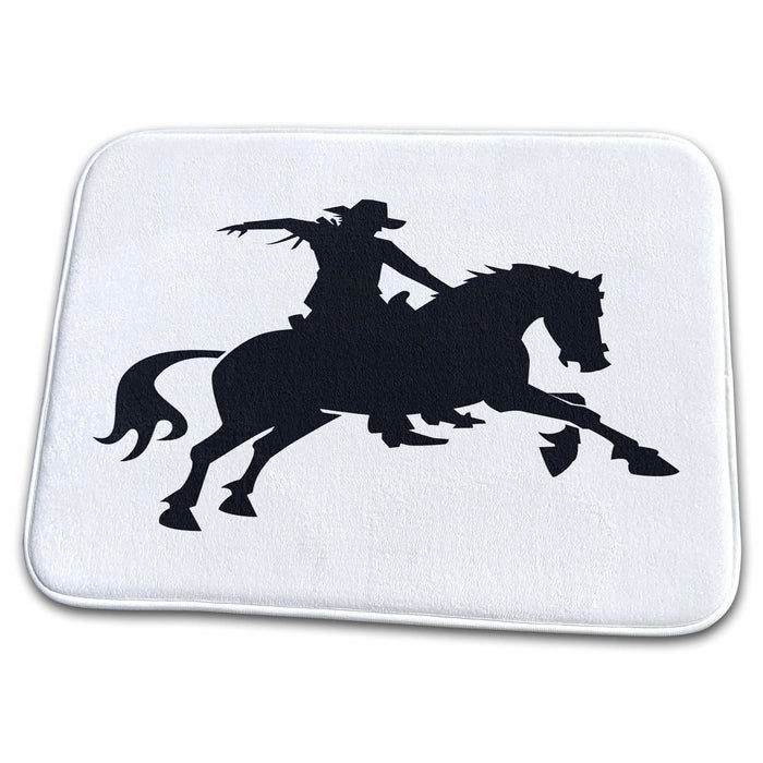 Dish Drying Mat - Bronc Rider Old West