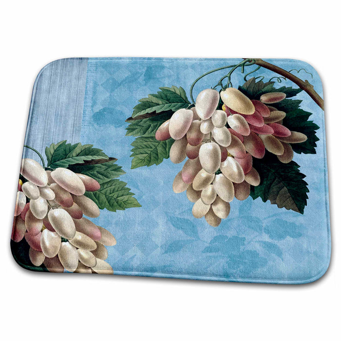 Dish Drying Mat - Vintage Grapes on the Vine- Fruits PS Vintage