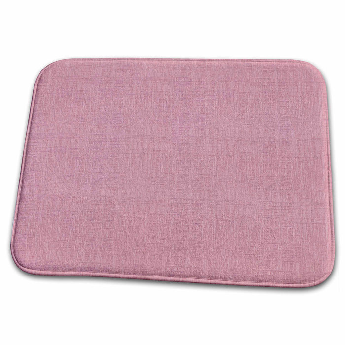 Dish Drying Mat - Textured Look Salmon Pink Solid Color PS Creations