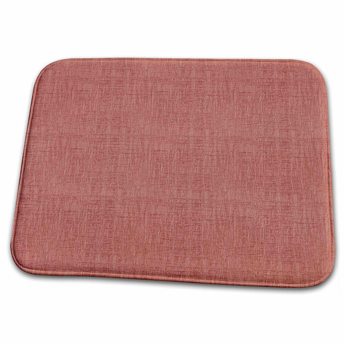 Dish Drying Mat - Burnt Peach Textured Look Solid Color PS Creations