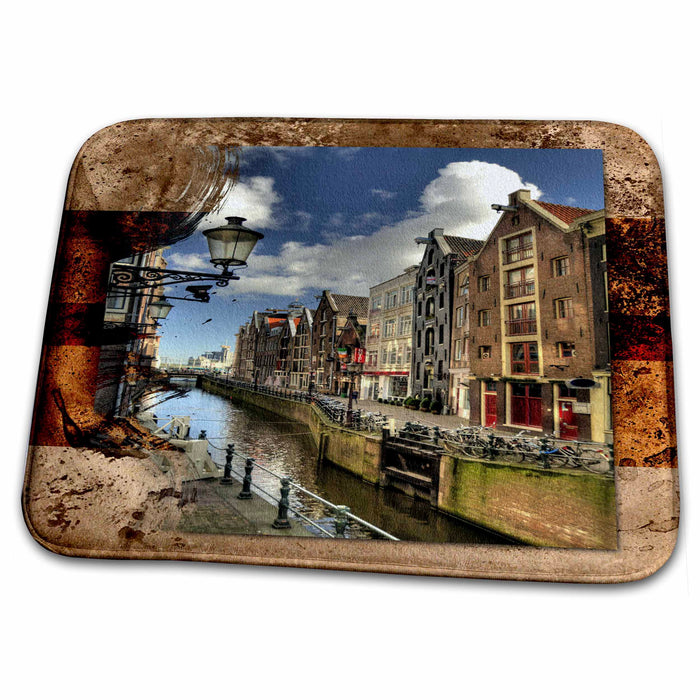 Dish Drying Mat - Amsterdam Designs Places Themes