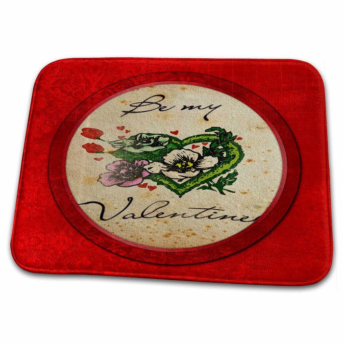 Dish Drying Mat - Be My Valentine Designs - Valentines Day - Holiday Themes