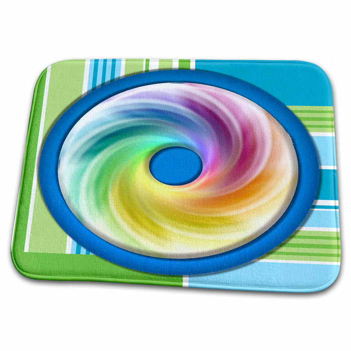 Dish Drying Mat - Burst Blue Ball Designs General Themes