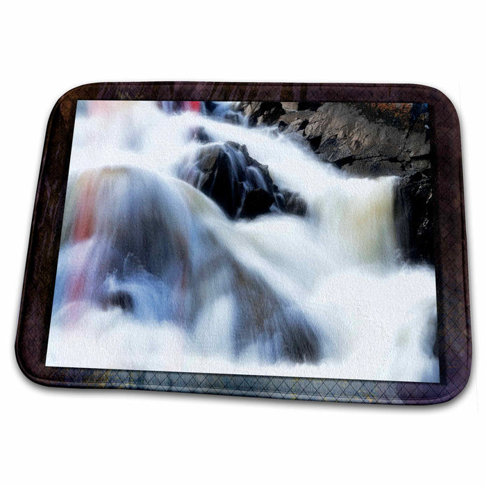 Dish Drying Mat - Cascading Waterfall Designs Nature Themes