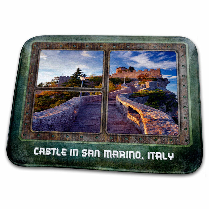 Dish Drying Mat - Castle in San Marino Designs Places Themes