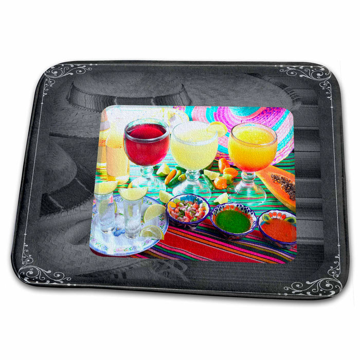 Dish Drying Mat - Drinks - Mexican Style Designs Cinco de Mayo - Holiday Themes