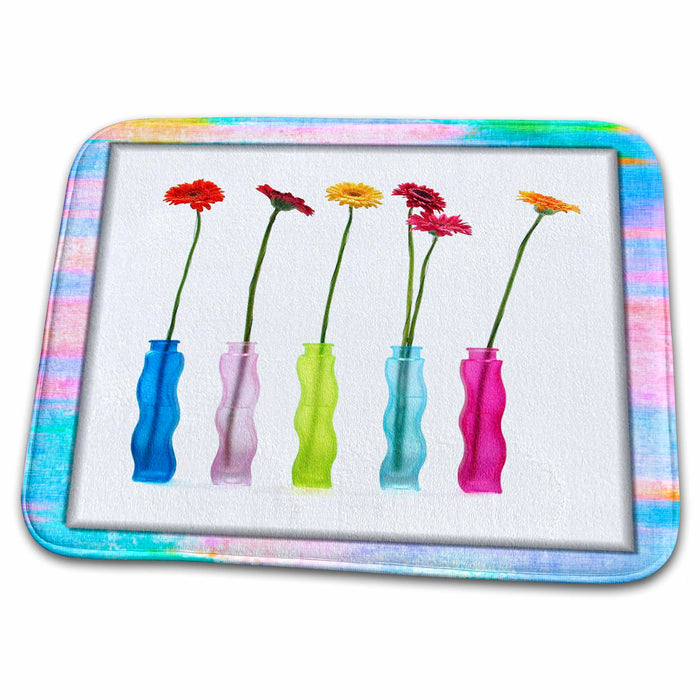 Dish Drying Mat - Flowers in Vases Designs Flower Themes