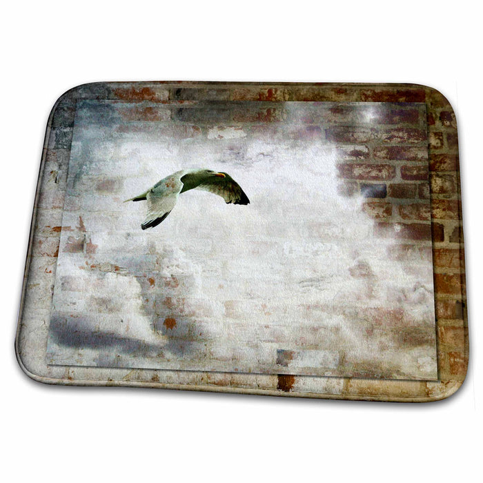 Dish Drying Mat - Flying in the Clouds and Brick Designs Animal Themes