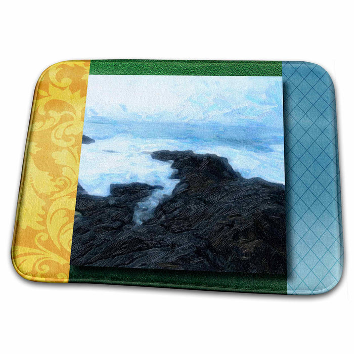 Dish Drying Mat - Sunrise at the Beach Designs Nature Themes