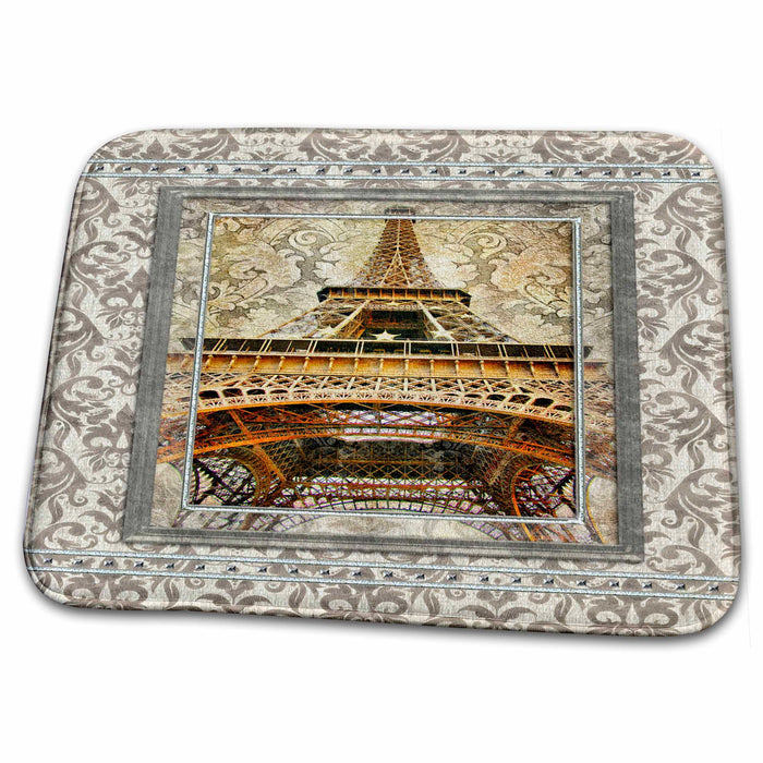 Dish Drying Mat - Underneath the Eiffel Tower Designs Places Themes