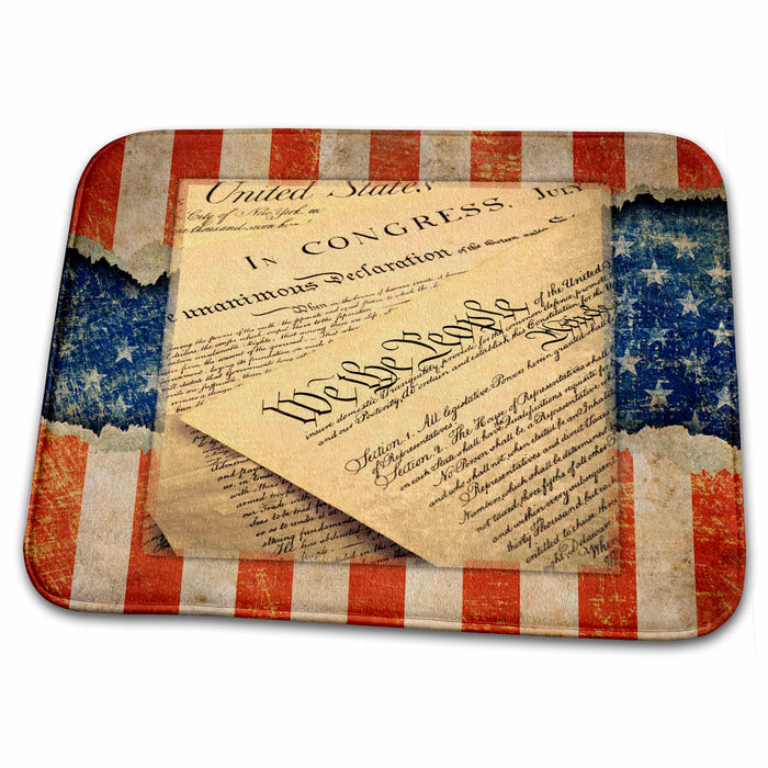 Dish Drying Mat - US Constitution Designs General Themes