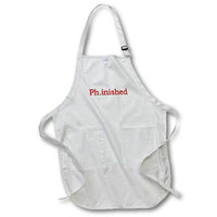 3dRose EvaDane - Quotes - Ph.inished. Red. - Aprons (apr_193288)