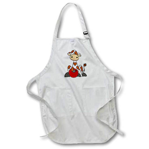 image of Medium Length Apron with Pouch Pockets 22w x 24l