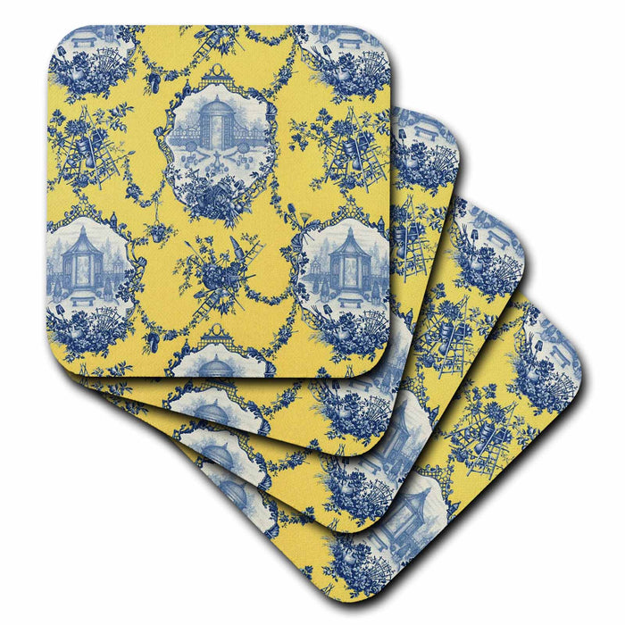 image of set of 4 Ceramic Tile Coasters