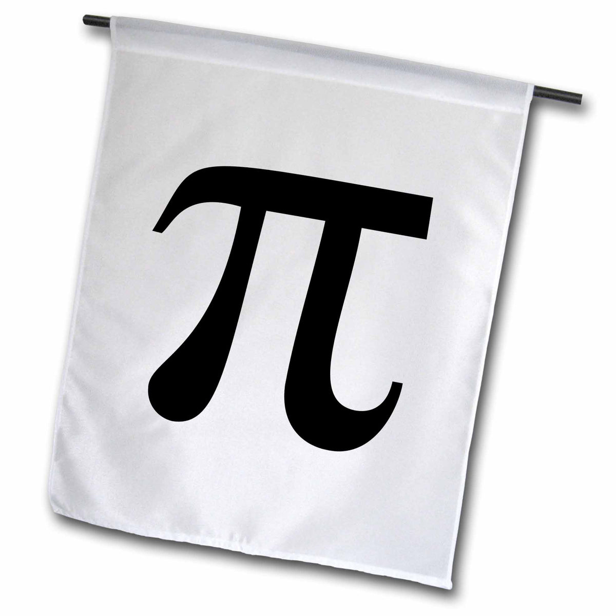 3dRose InspirationzStore Typography - Pi symbol math sign. Mathematical black and white mathematics number - Flags (fl_164891)