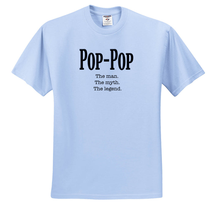 image of Adult Light-Blue-T-Shirt Medium