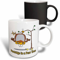 3dRose Dooni Designs Random Toons - Partridge in a Pear Tree - Mugs (mug_104276)