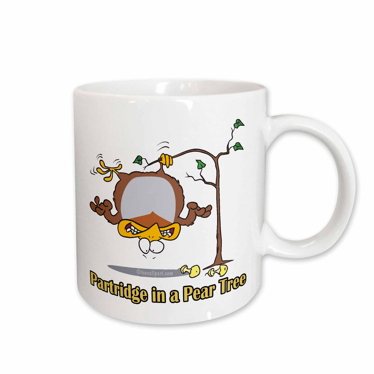 3dRose Dooni Designs Random Toons - Partridge in a Pear Tree - Mugs (mug_104276)