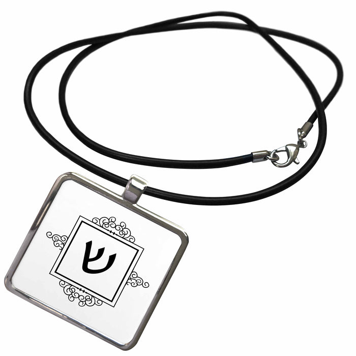 image of Necklace With Rectangle Pendant