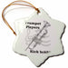 image of 3 inch Snowflake Porcelain Ornament