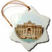 image of 3 inch Snowflake Porcelain Ornament