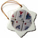 image of 3 inch Snowflake Porcelain Ornament