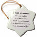 image of 3 inch Snowflake Porcelain Ornament