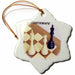 image of 3 inch Snowflake Porcelain Ornament