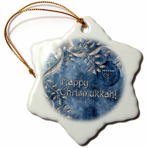 image of 3 inch Snowflake Porcelain Ornament