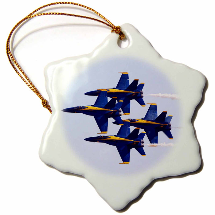 image of 3 inch Snowflake Porcelain Ornament