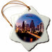 image of 3 inch Snowflake Porcelain Ornament