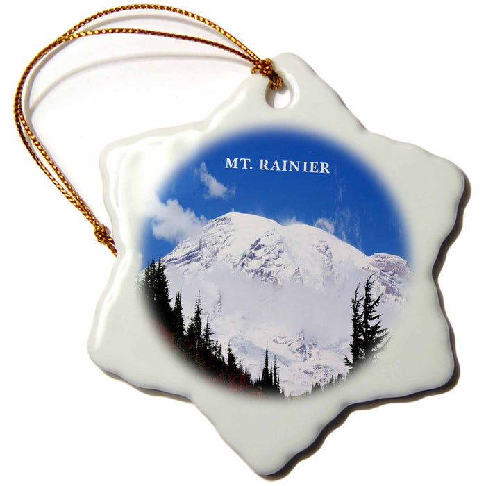 image of 3 inch Snowflake Porcelain Ornament